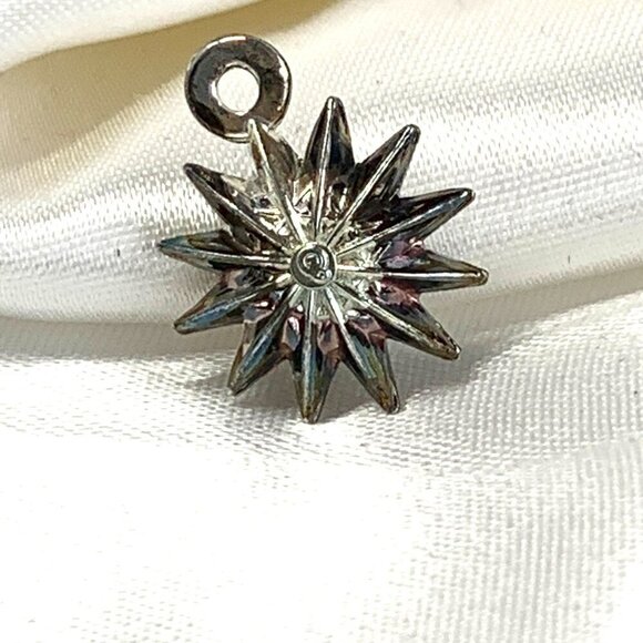 Waterford Crystal Snowflake Wishes Silver Charm Rhodium Plated Ruby Red Crystal - Picture 2 of 8